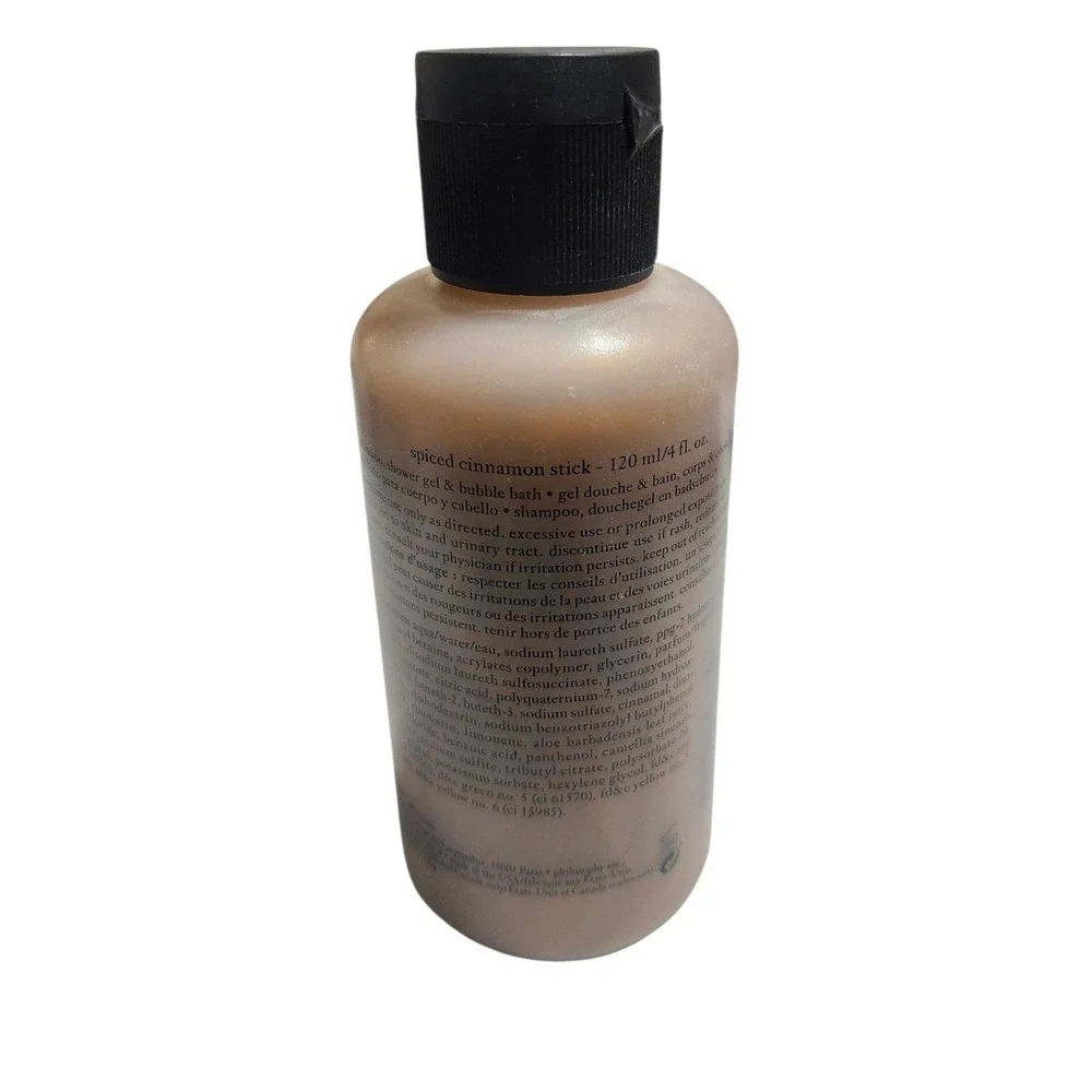 Philosophy Spiced Cinnamon Stick 3-in-1 Shower Gel Shampoo 4oz DISCONTINUED RARE